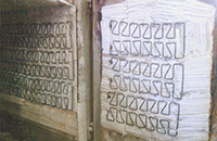 Монтаж футеровки из керамоволокнистых огнеупорных рулонных материалов или блоков